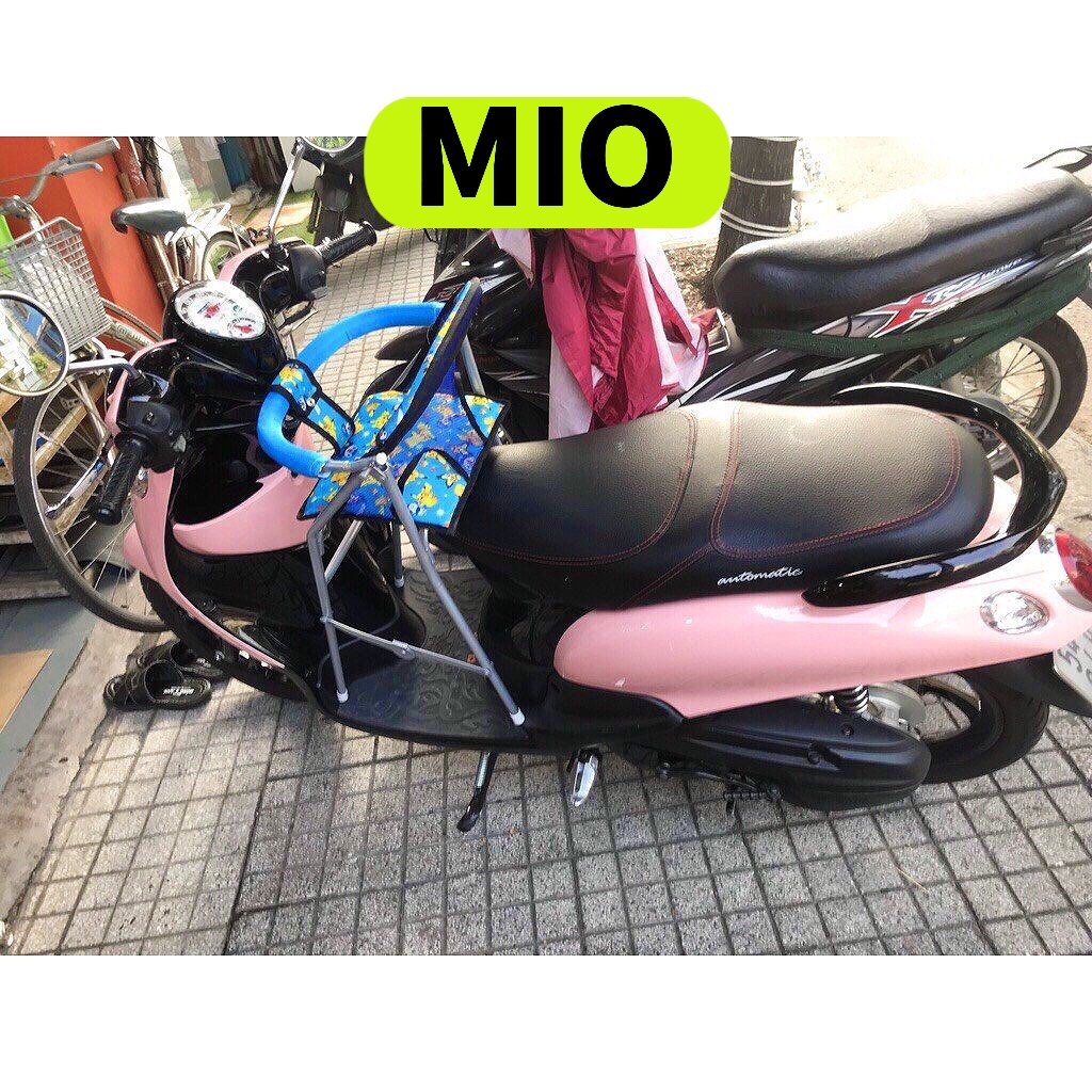 Ghế ngồi xe Mio Cho Bé , GHẾ GA XẾP SẮT SƠN TĨNH ĐIỆN