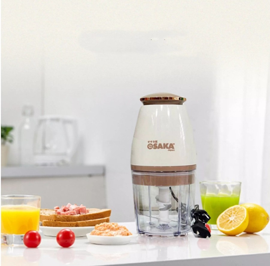 Máy xay sinh tố, máy xay thịt, xay tỏi ớt mini OSAKA đa năng 750ml - Máy say sinh tố mini cầm tay - Hàng chính hãng