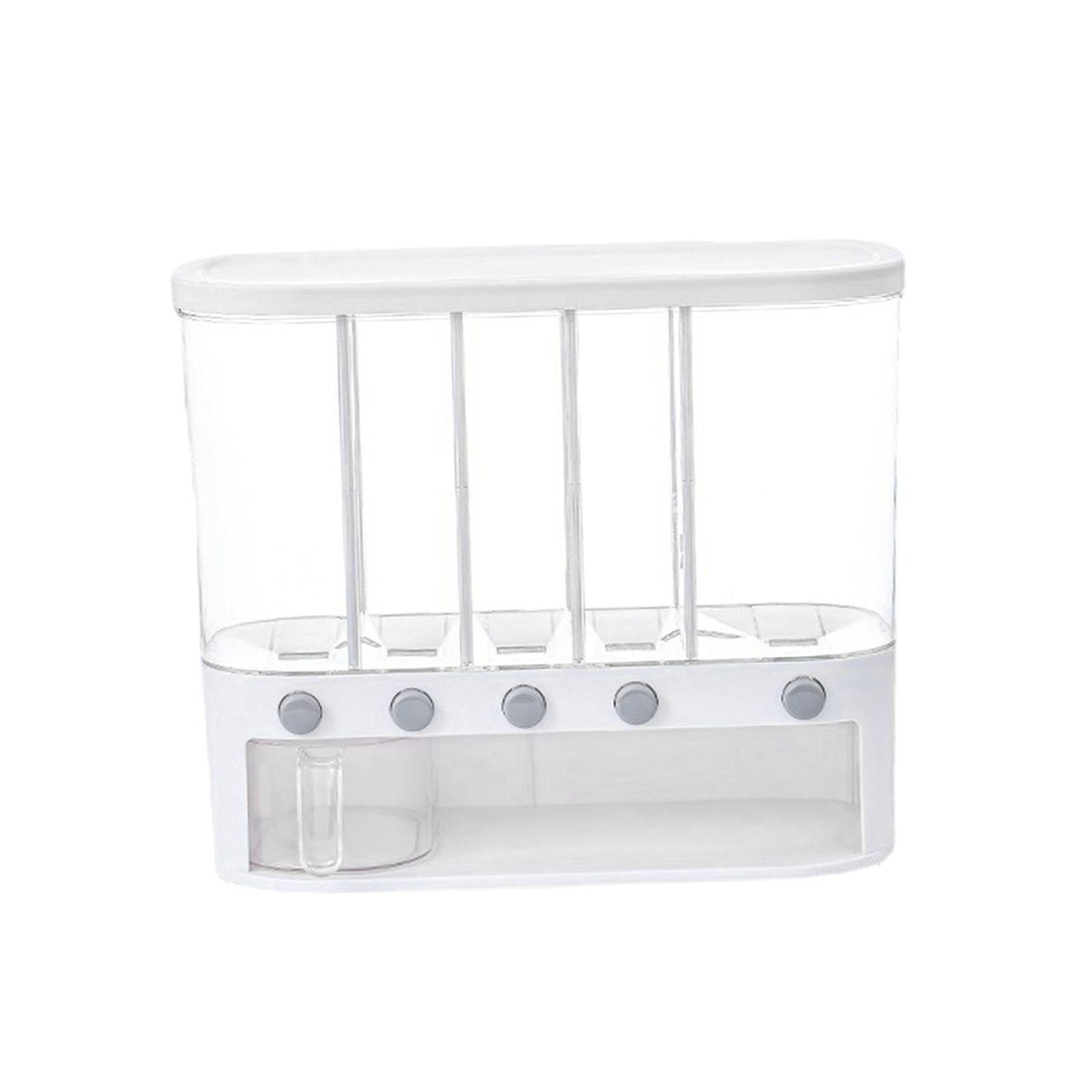 Grain Dispenser Cereal Dispenser Bucket Transparent Dry Food Dispenser for Home Soybean