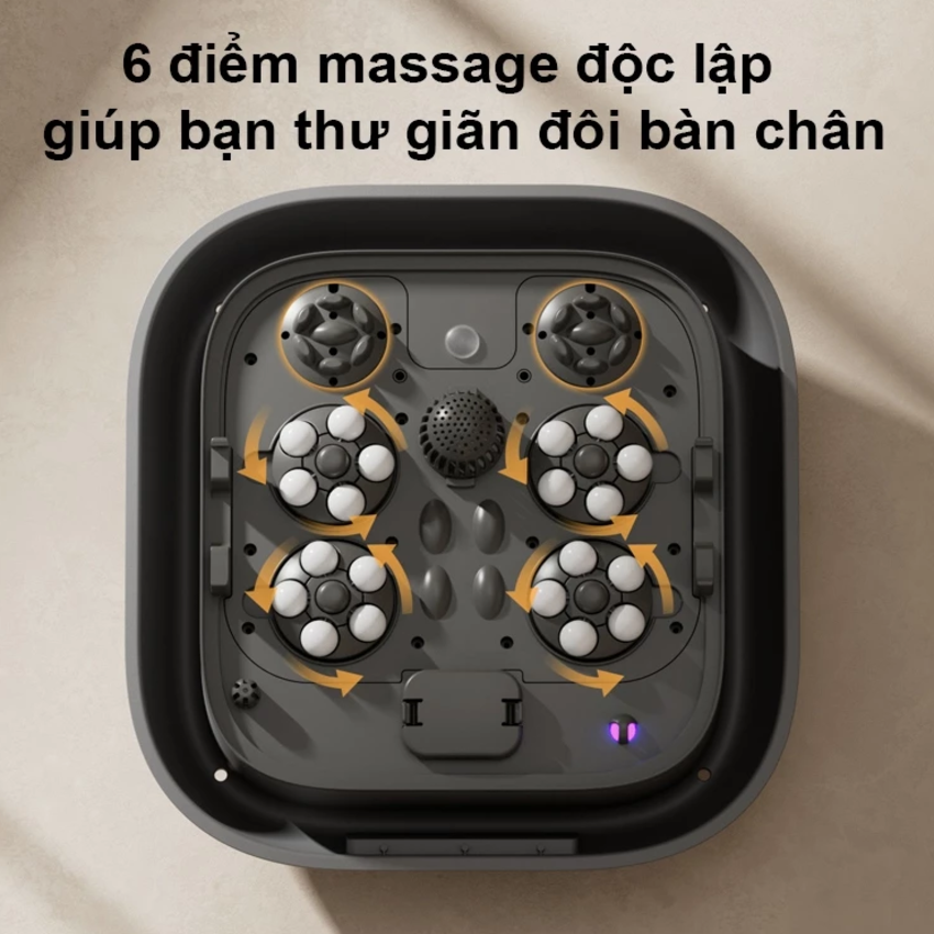 Bồn ngâm chân, kiêm máy massage chân tự động Thương hiệu Hà Lan cao cấp Philips - PPM5103F (HÀNG CHÍNH HÃNG)