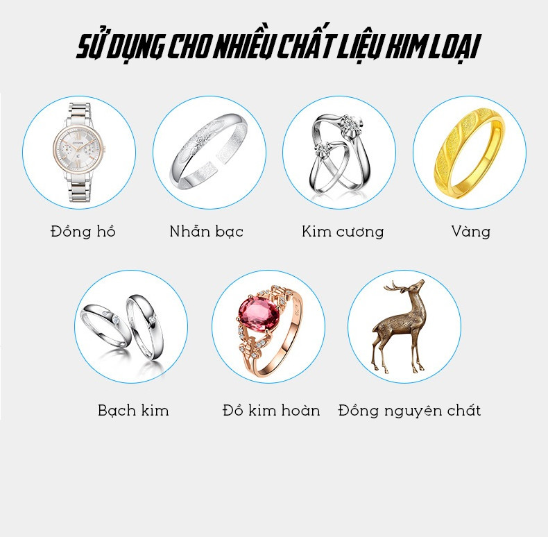 Dung Dịch Đánh Bóng Và Làm Sáng Đồ Trang Sức Vàng Bạc 80ml