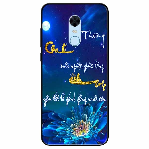 Ốp lưng in cho Redmi 5 Mẫu Thư Pháp Cha Mẹ