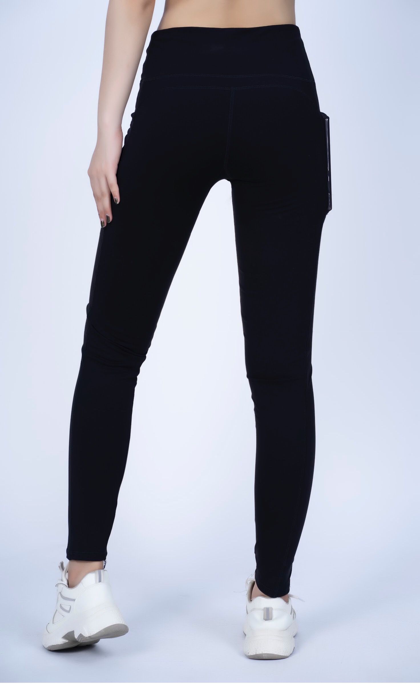 Quần legging dài tập thể thao nữ phối túi lưới