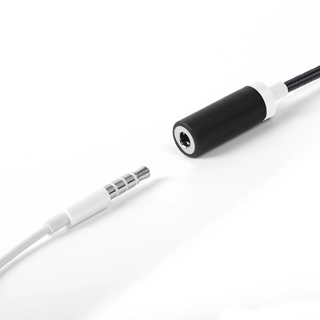 2 Pieces Nylon Braided USB 3.1 Type C to 3.5mm Female Headphone Jack Audio Adapter Cable with Aluminum Alloy Shell