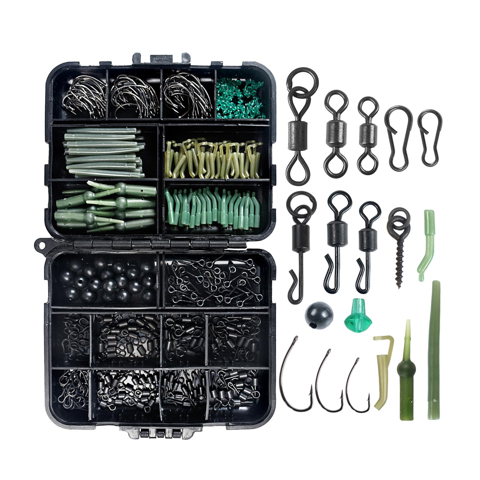 All in   Carp Fishing Tackles Stop Beads Rolling Swivel Screws Snap Clip