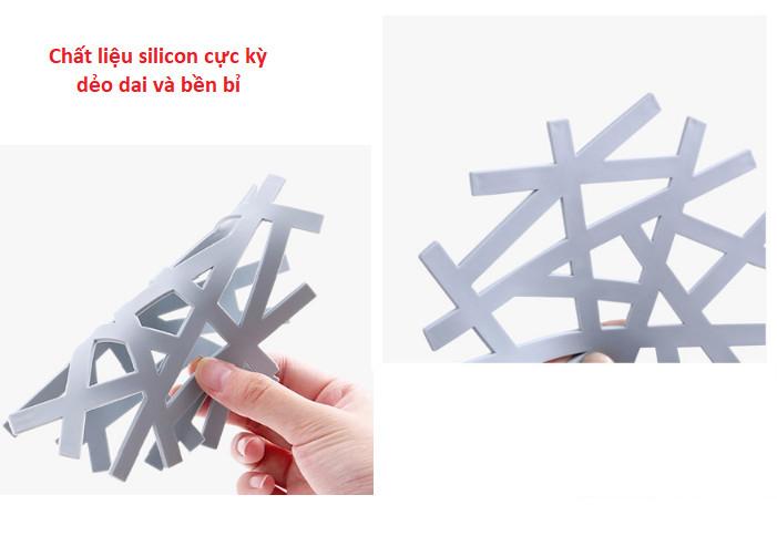 Combo 5 Tấm lót nồi, miếng lót nồi cơm hình tuyết xinh xắn GD180-LNTuyetLL-5