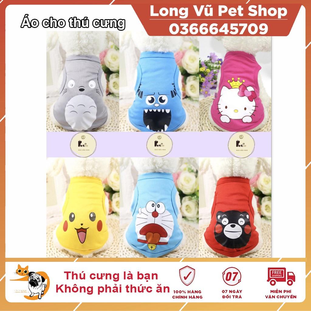 Quần áo cho chó mèo đủ size đủ hình siêu cute hột me giá cực rẻ
