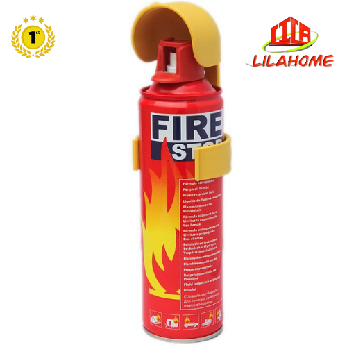 Bình Chữa Cháy/Cứu Hỏa Mini Firestop 500ml Cao Cấp Dùng Cho Xe Hơi - Chính Hãng