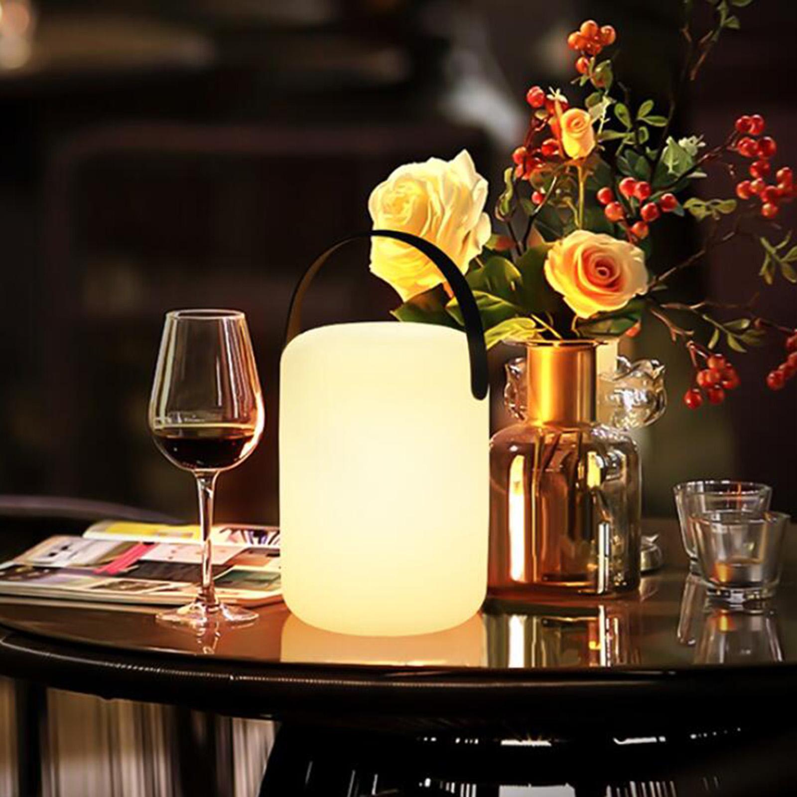 Portable Bedside Lamps Night Light Modern for Office Restaurant Living Room