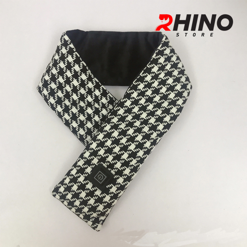 Khăn quàng cổ điện tạo nhiệt nam nữ Rhino W101 giữ ấm, mát xa (tùy chọn), sạc pin tích điện giảm đau mỏi cổ vai gáy hiệu quả