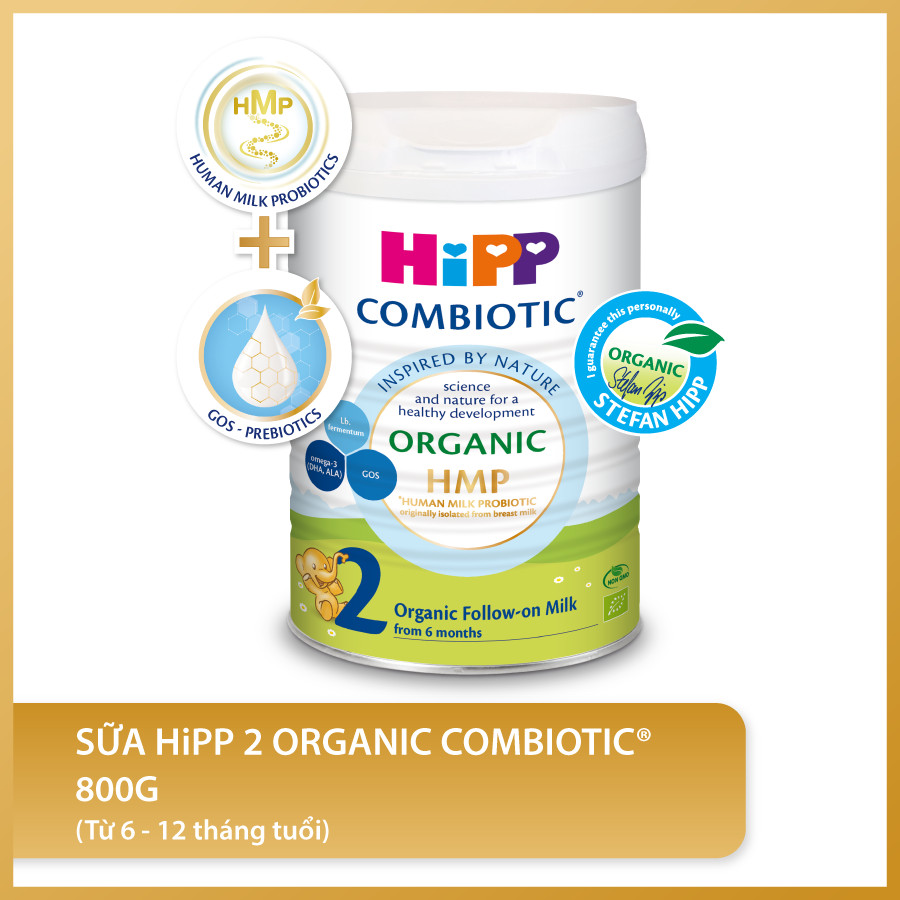 Sữa bột công thức HiPP 2 Organic Combiotic 800g