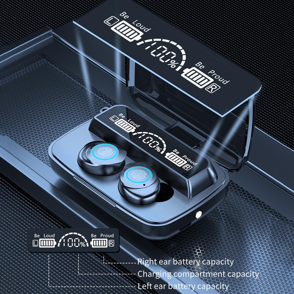 Cặp Tai Nghe Bluetooth 5.0 Không Dây Chống Nước Có Chức Năng Điều Khiển Cảm Ứng Tiện Dụng