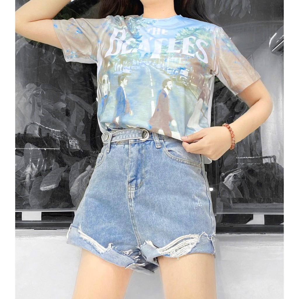 DOUBLE BUTTON SHORT JEANS