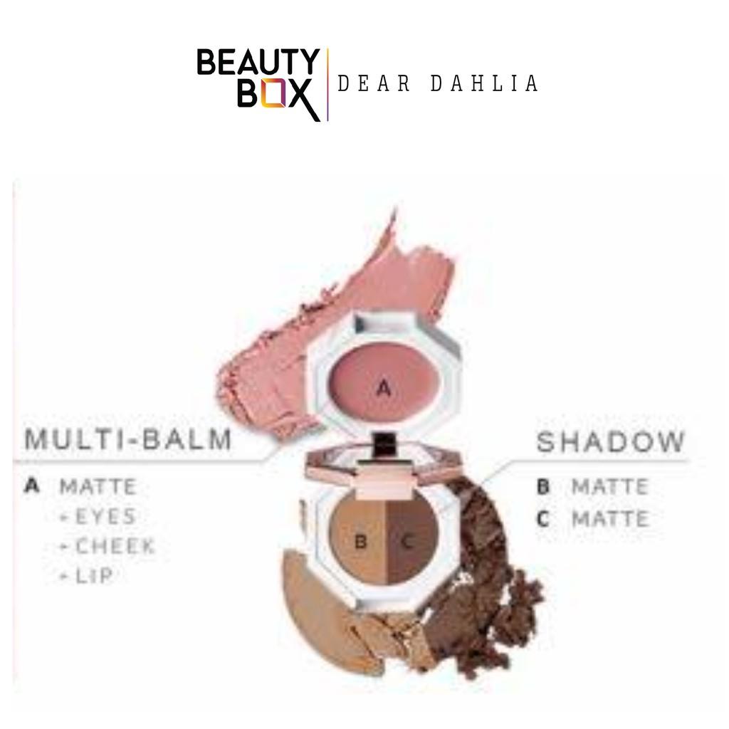 Màu Mắt Trang Điểm Dear Dahlia Paradise Dual Palette Multi-Ba Lm &amp; Eye Shadow Trio 4G