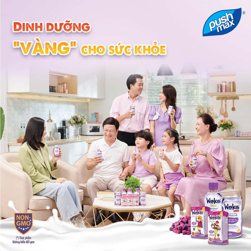 Sữa Chua Uống Cho Bé Từ Thực Vật Wakai Kids Lên Men Từ Khoai Lang Tím (110ml)