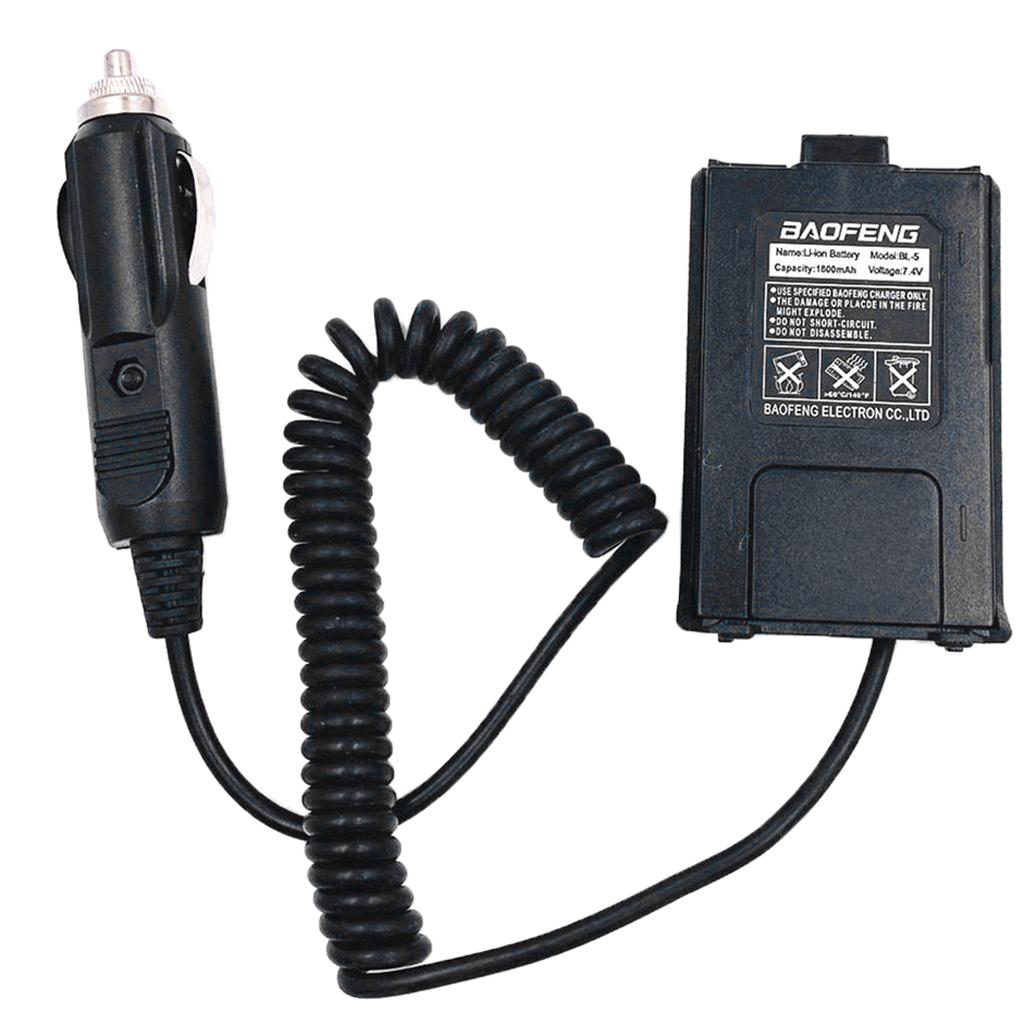 Car Charger Battery Eliminator for BF UV 5R UV5RA UV 5RB UV 5RE Interphone