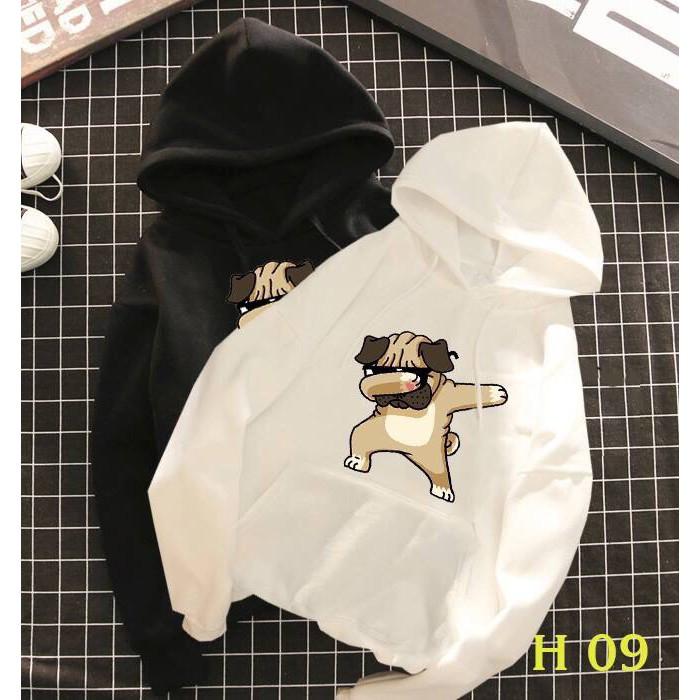 Áo đôi thu đông, áo hoodie hình cún đẹp nhất