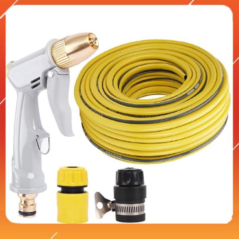 Bộ dây vòi xịt nước rửa xe, tưới cây tăng áp 3 lần, loại 20m 206846