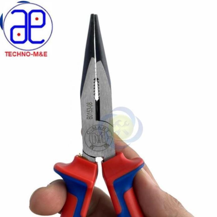 Kìm nhọn cán xanh đỏ B0153-8 200mm 8inch