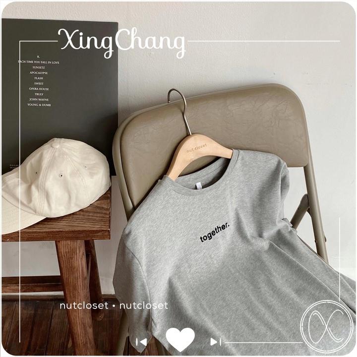 Áo thun nữ trắng giá rẻ, áo thun hè cao cấp chất mịn đẹp nữ tính in Together mã NXC21