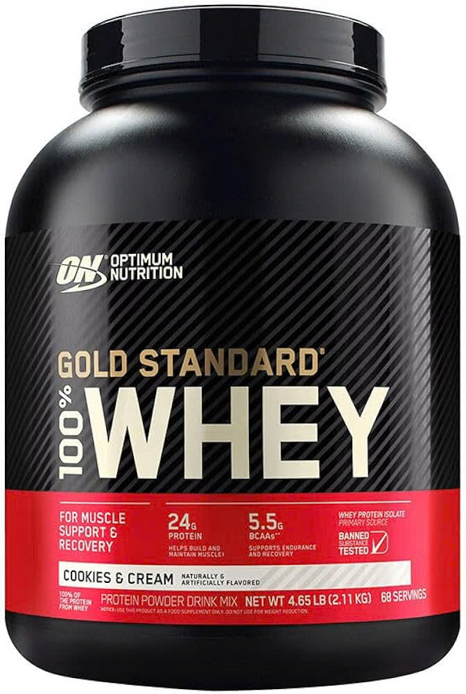 Optimum Nutrition Gold Standard 100% Whey 2.27kg (70 Lần Dùng) Hỗ Trợ Phục Hồi ,Tăng Cơ, 24G Protein