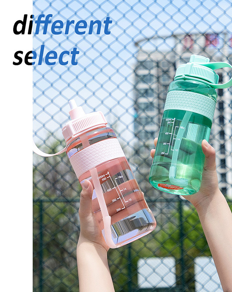 Bình đựng nước thể thao kèm ống hút tiện dụng dung tích 1000ml