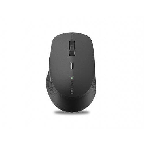 Chuột Không Dây Silent Wireless Và Bluetooth Rapoo M300 - Hàng Chính Hãng - Xám Đen