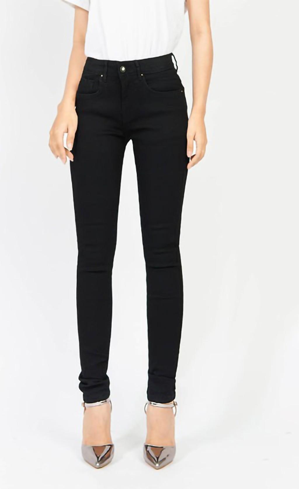 Quần Jeans Nữ Màu Đen Co Giãn Tốt