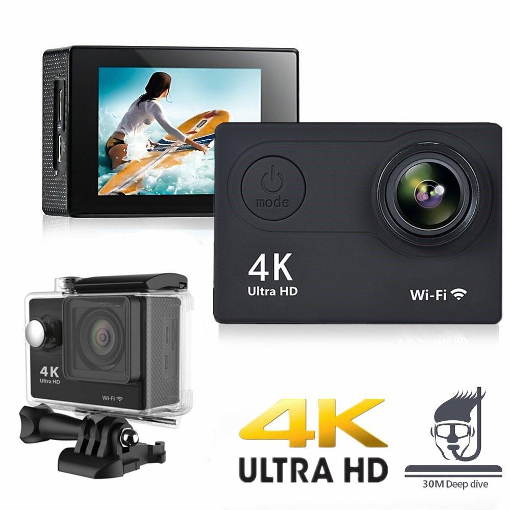 Camera hành động 4K WiFi 2.0 inch 12MP ngoài trời Go Waterproof Pro 170D Mũ bảo hiểm xe đạp Video ghi hình 4K Mini Sport Camera DV