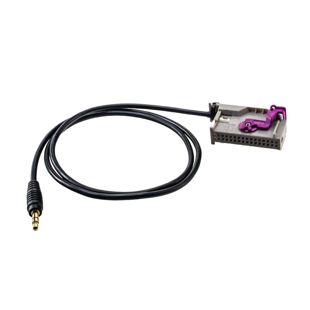 Car Aux-in RNS-E Navigation 3.5mm Jack Audio Cable 32-Pin For Audi A3 A4 A6 A8