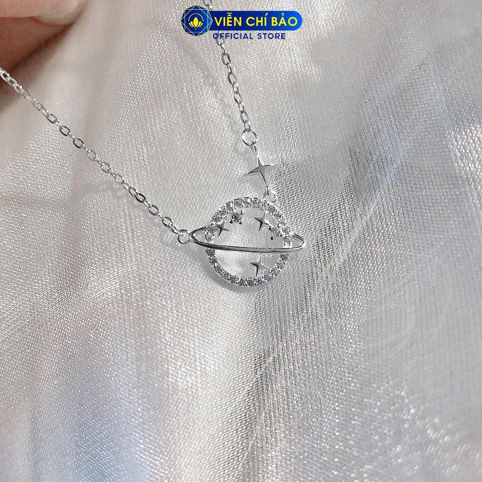 Dây chuyền bạc nữ Globe chất liệu bạc 925 thời trang phụ kiện trang sức nữ Viễn Chí Bảo D400465