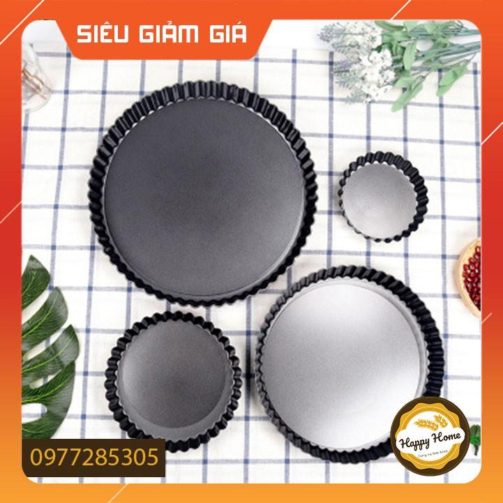 Khuôn bánh tart tròn chống dính đế rời, size 4/6/8/9 inch CHẤT LƯỢNG CAO