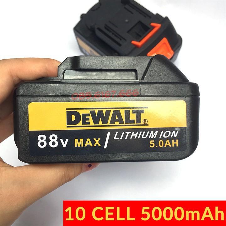 Pin máy khoan DEWALT 88V Chuẩn 10 CELL 5000mAh - Hàng mới - Pịn siêu khủng 10 Cell