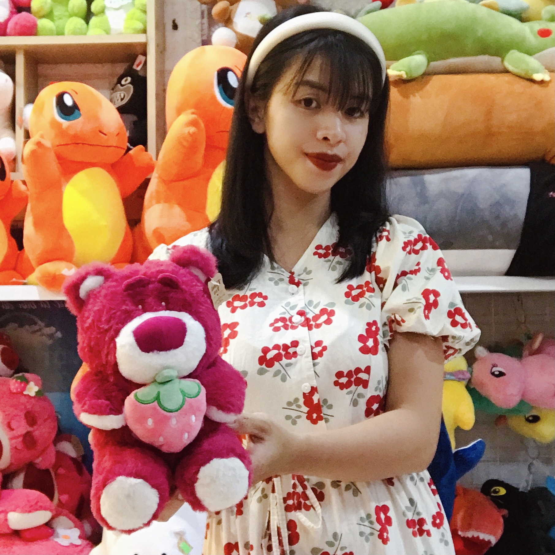 Gấu Bông Lotso Huggin Bear Ôm Dâu Hồng Nhồi Bông Siu Đáng Yêu - Gấu Bông Lotso Huggin Trong Phim Hoạt Hình Toy Story