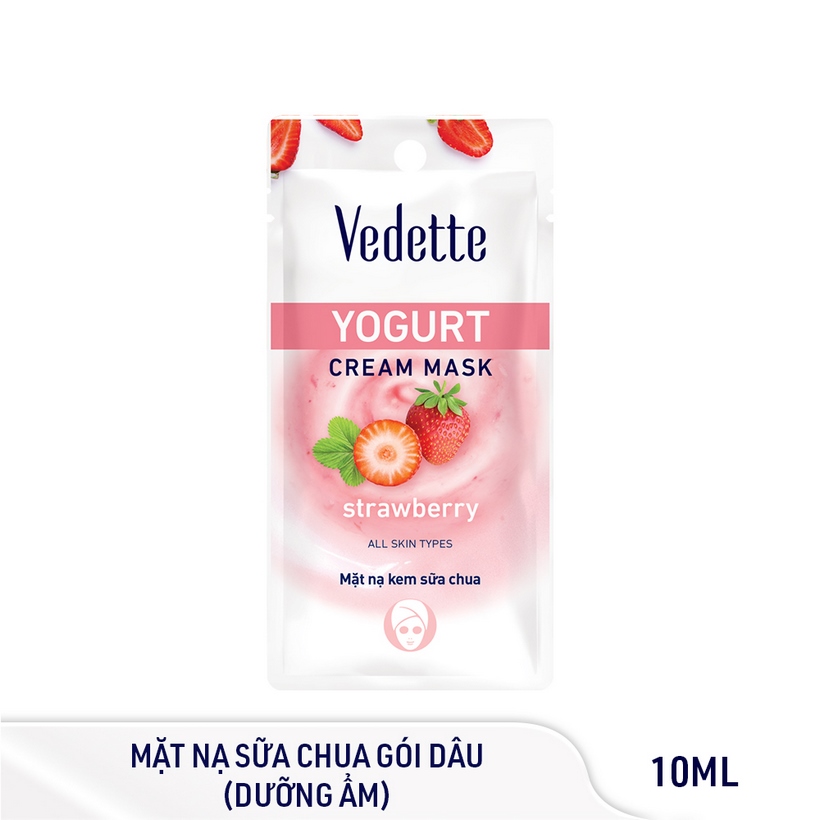 Combo 6 Mặt nạ dưỡng da Vedette (sữa chua, đất sét, thiên nhiên)