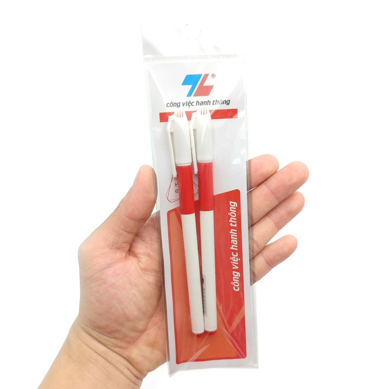 Bộ 2 Vỉ 2 Bút Gel Thiên Long Starlit 0.5mm GEL-012 - Mực Đỏ