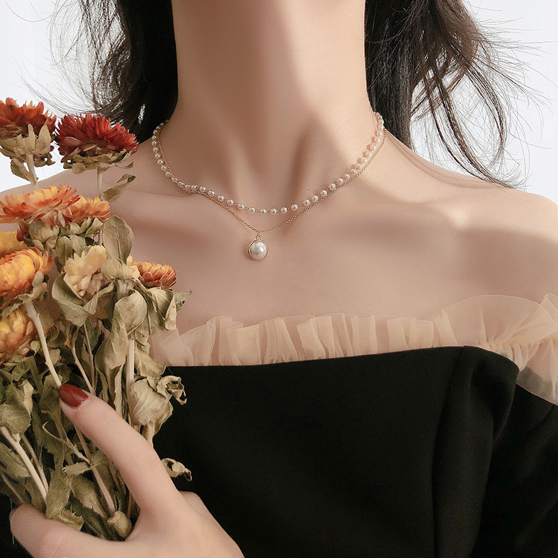 Dây chuyền choker ngọc trai