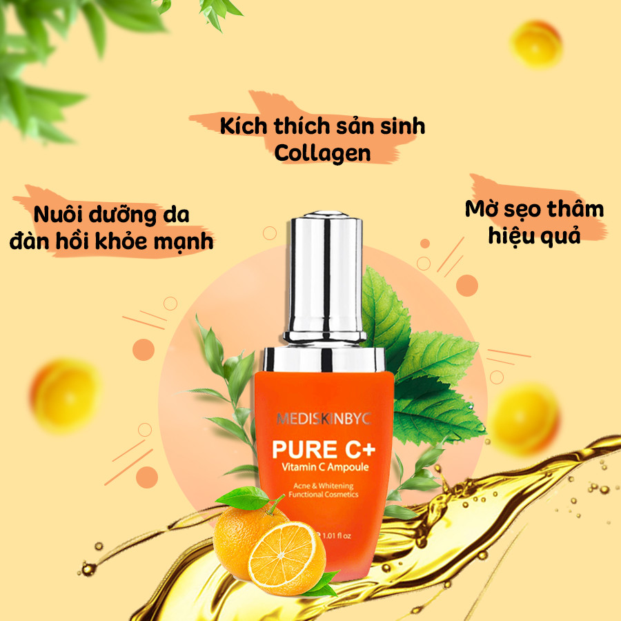 Tinh Chất Trắng Da Hỗ Trợ Trị Thâm Nám PURE C+