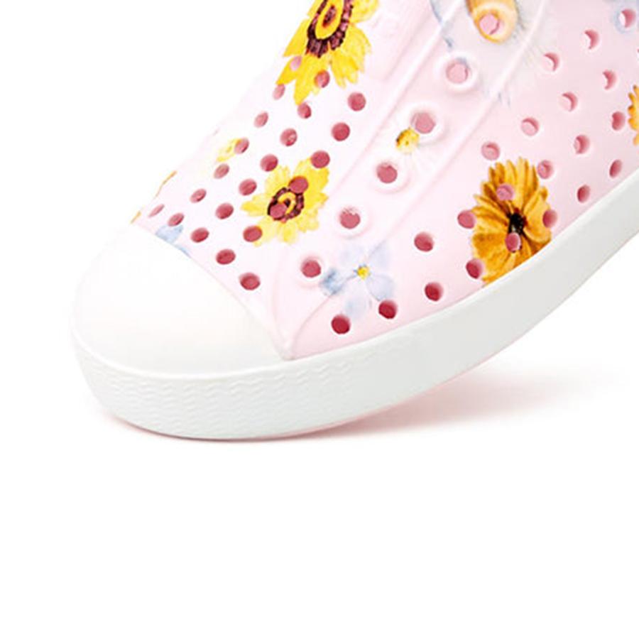 Giày Lười Unisex NATIVE Jefferson Print - Milk Pink/ Shell White/ Memento Floral - 37.5