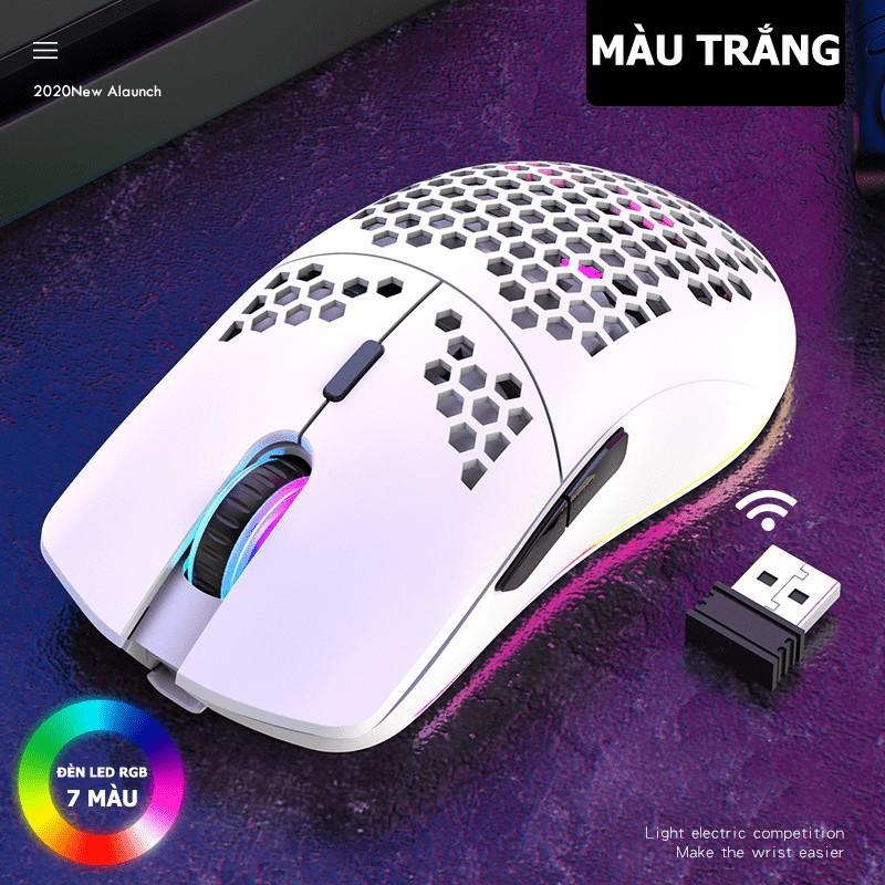 Chuột GAMING không dây 2.4GHz XYH80 Đèn LED RGB, DPI 3200