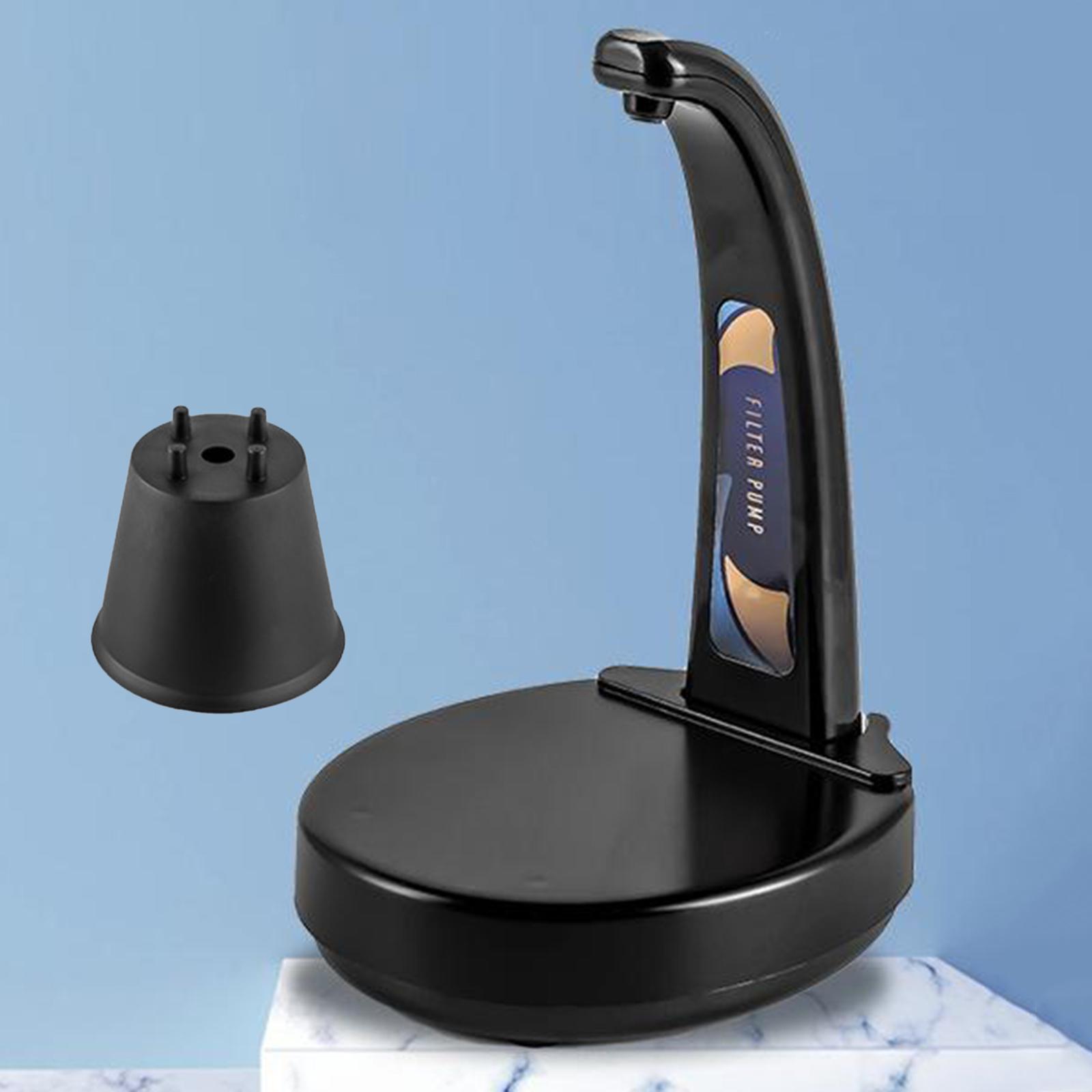 Auto Water Bottle Pump Dispenser for Home Camping Drinking Black