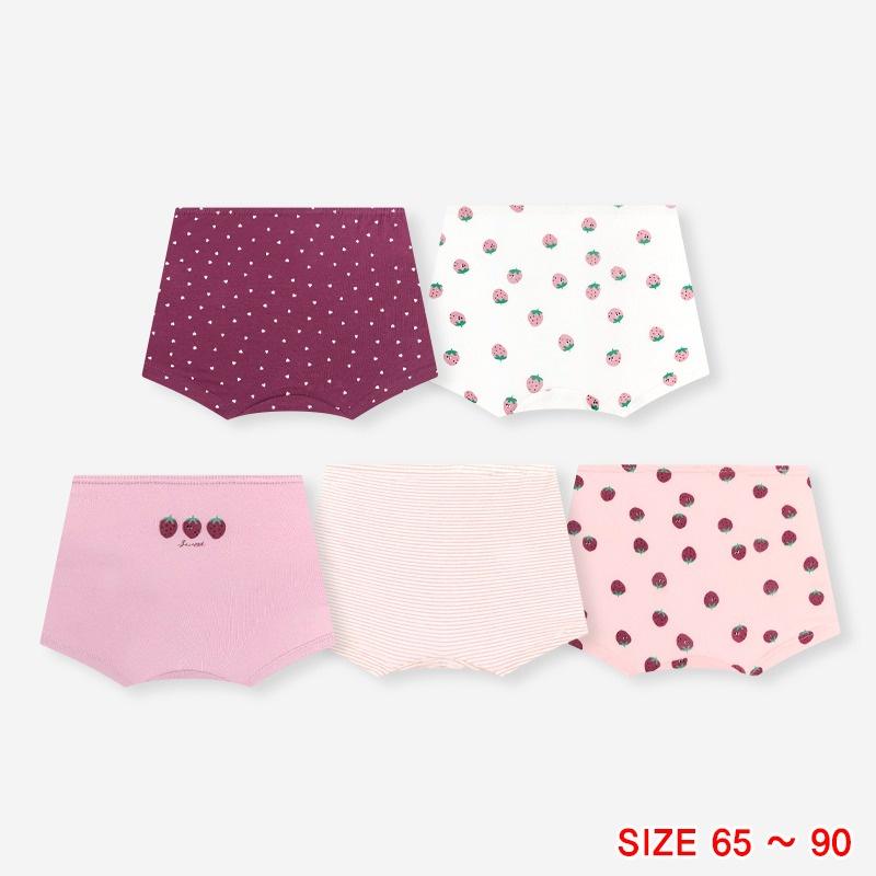 Set quần chip đùi cotton spandex cho bé gái Unifriend Hàn Quốc
