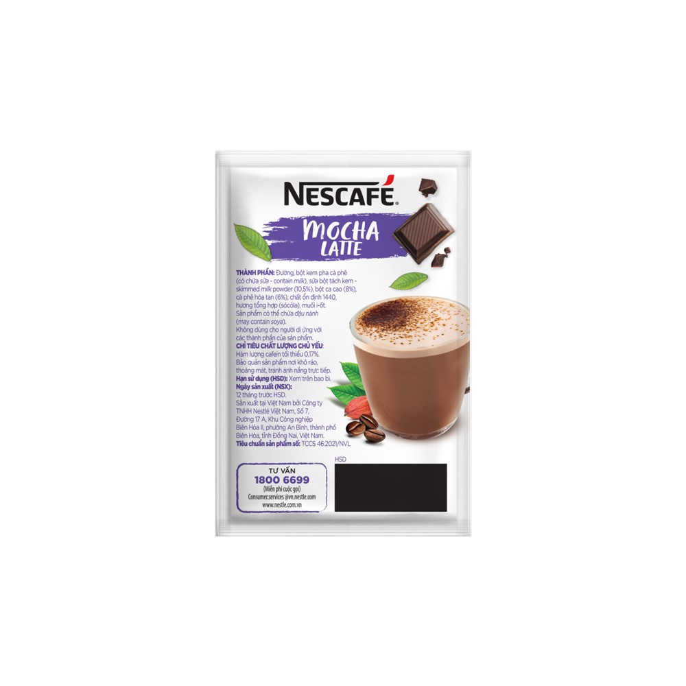 Combo 3 hộp cà phê hòa tan Nescafé Latte vị sô cô la (Hộp 10 gói x 24g) - [Tặng bộ 3 ly thủy tinh]