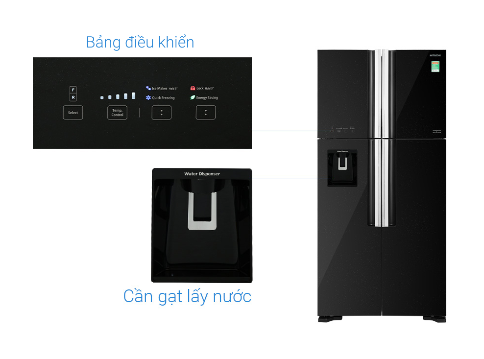 Tủ Lạnh Hitachi Inverter 540 lít R-FW690PGV7X - Hàng Chính Hãng - Chỉ Giao Hà Nội