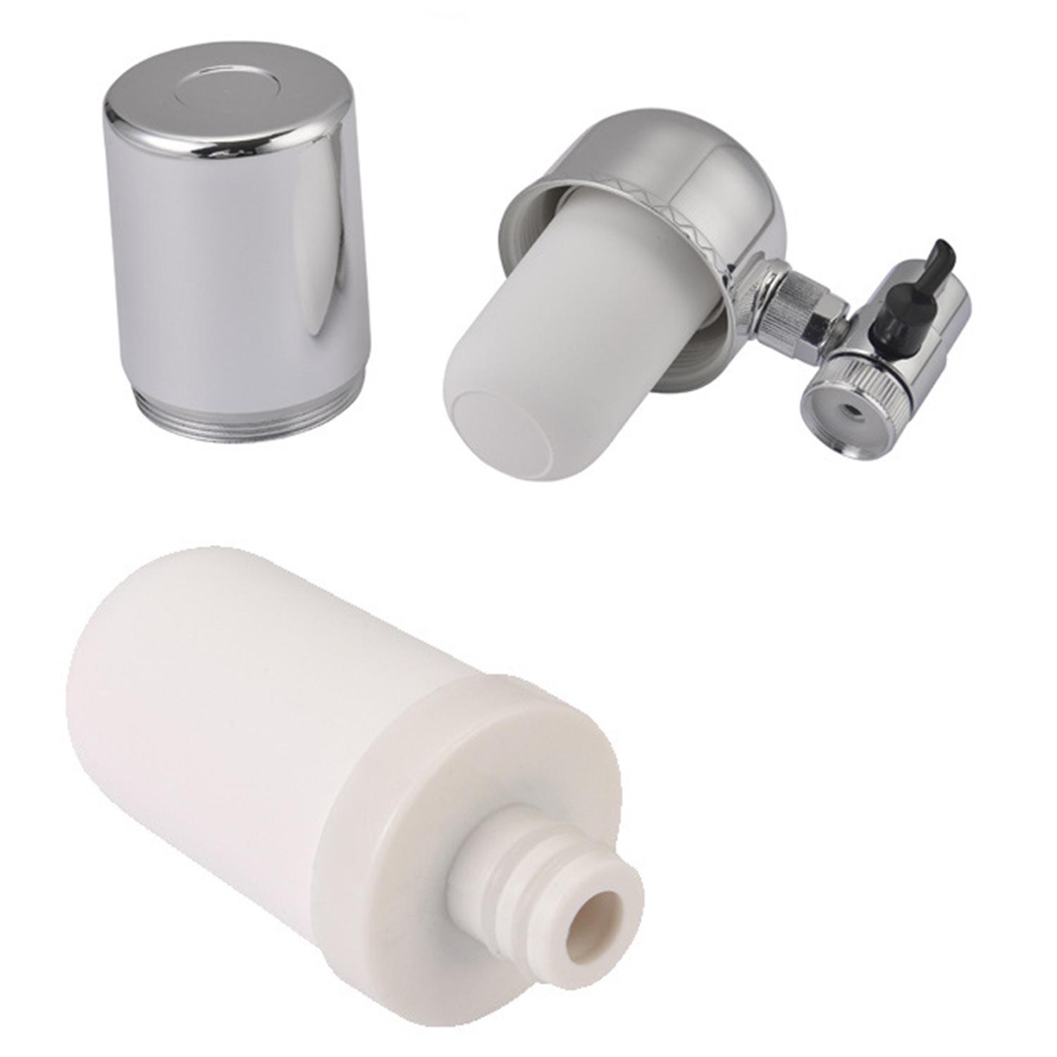 Bộ lọc nước tại vòi bằng chất liệu ABS độ bền cao, chống nứt vỡ, xoay 360 độ loại bỏ nhanh chóng clo, kim loại nặng