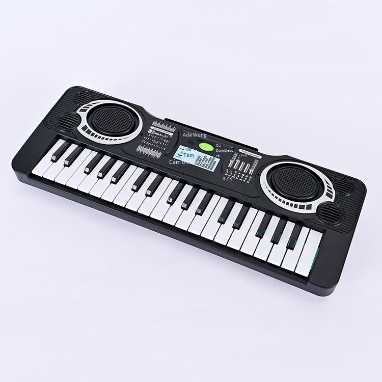 Khuyến mại đồ chơi giác ngộ âm nhạc mô phỏng đàn organ điện tử 37 phím giáo dục sớm cho trẻ em micrô âm nhạc đa chức năng đồ chơi đàn piano