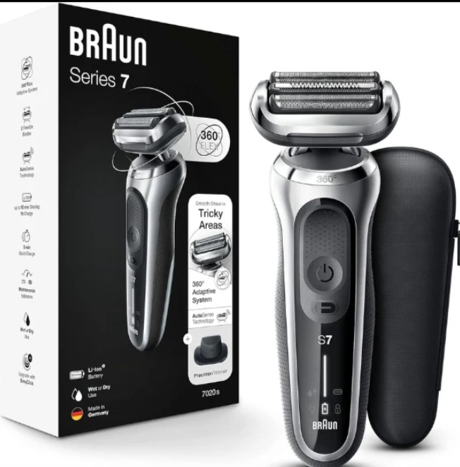 Máy cạo râu Braun Series 7, máy cạo râu khô và ướt, nhập Đức, BH 12 tháng