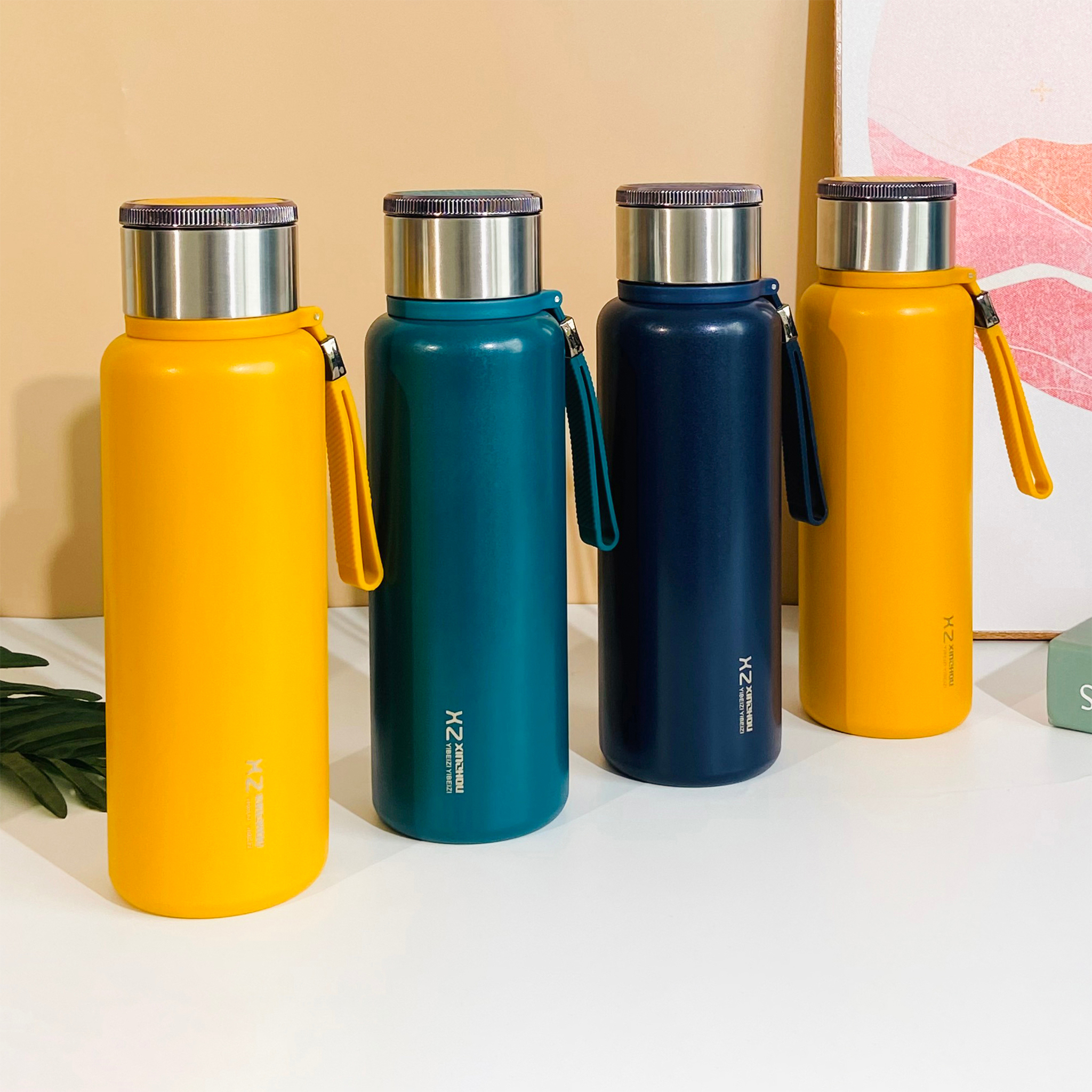 Bình giữ nhiệt cỡ lớn XZ thể thích 1000ML giữ nóng lạnh lên đên 24H, lọc trà kiểu mới, 4 màu