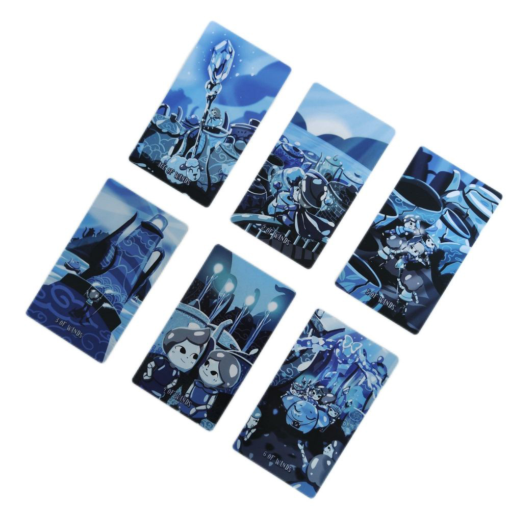 Bộ Bài Porcelain Tarot 78 lá 7x12 cm tặng đá thanh tẩy