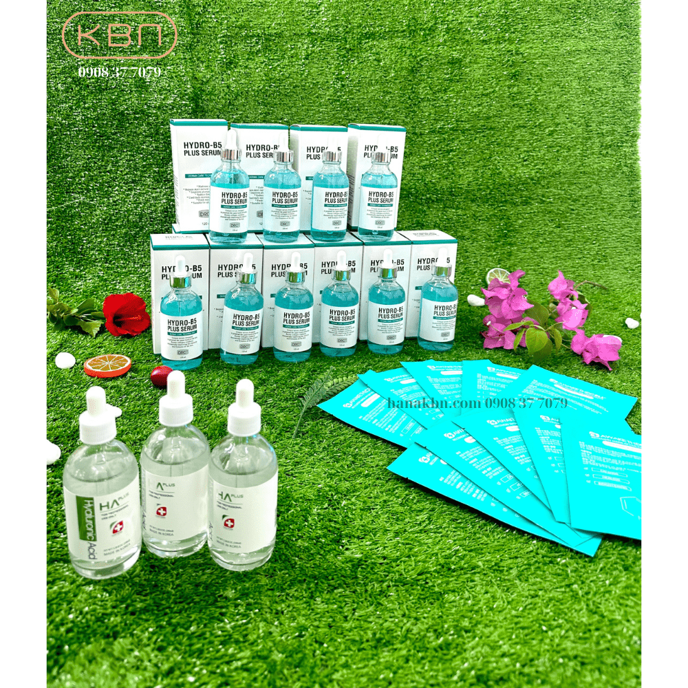 Combo 10 Sản Phẩm Serum Dưỡng Ẩm Hydro B5 Plus -120ml + Tặng 3 Serum HA Plus - 100ml + Tặng 10 Mặt Nạ Soothing